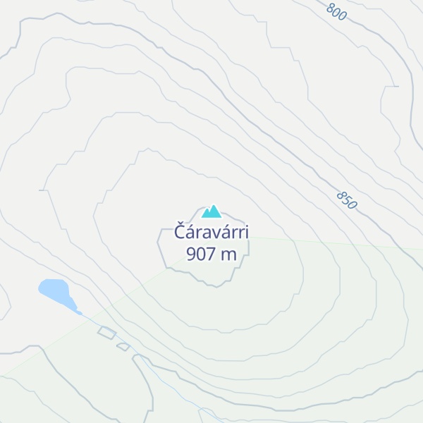 Map of Čáravárri