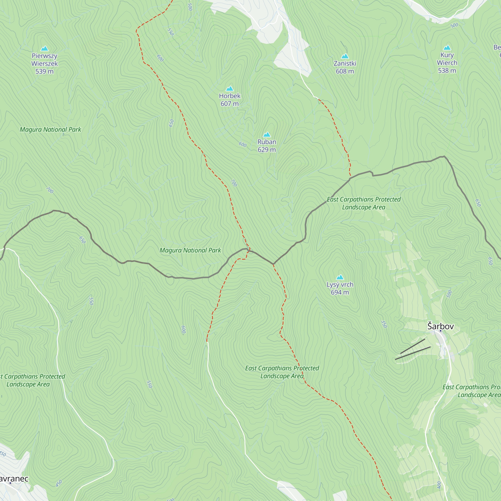 Schron Turystyczny Baranie map