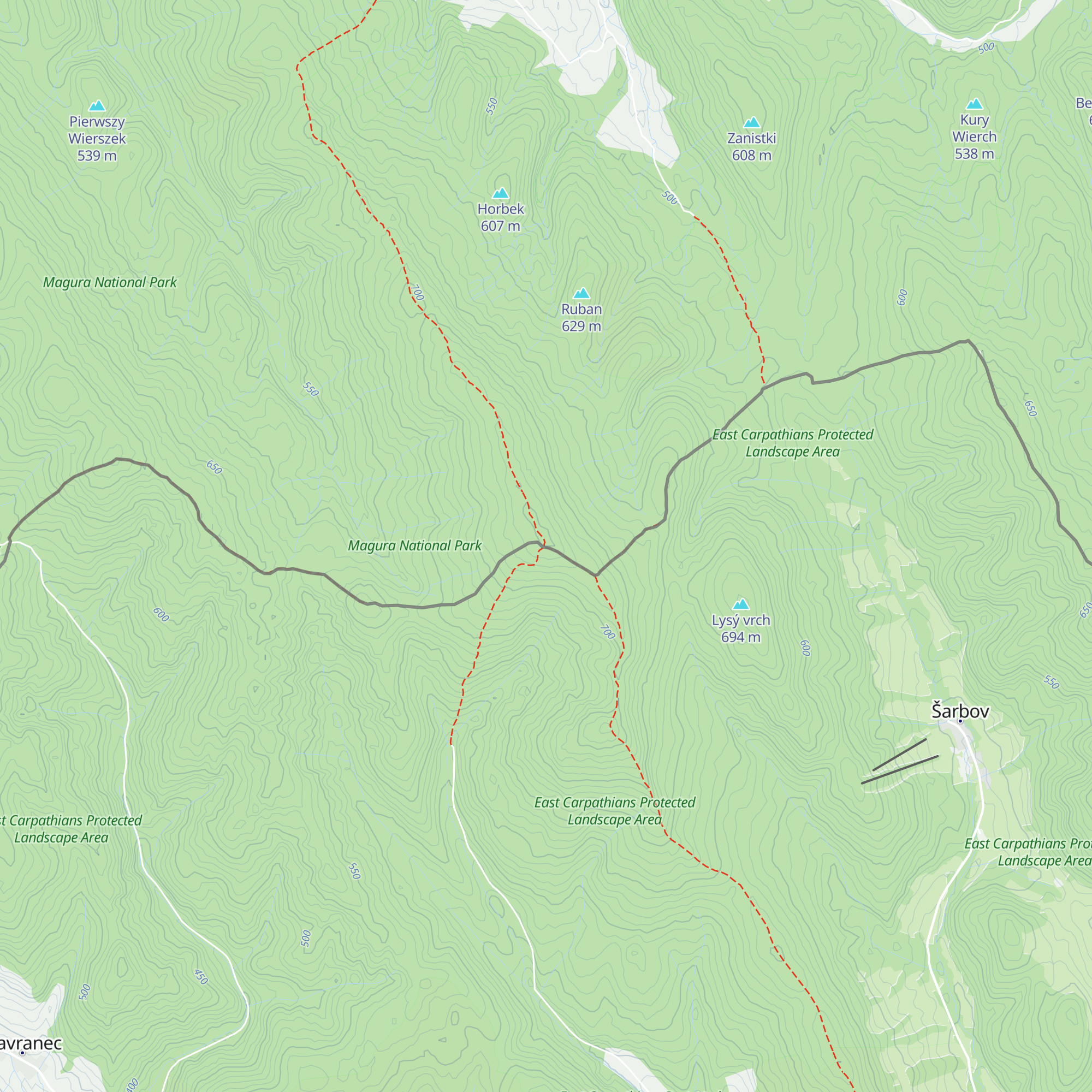Schron Turystyczny Baranie map