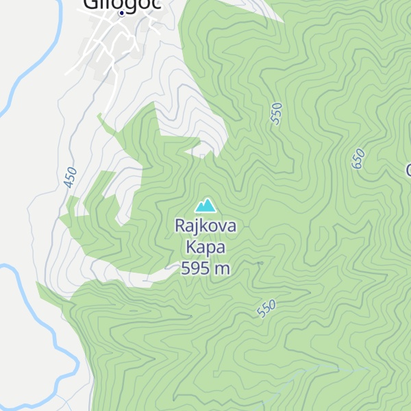Map of Rajkova Kapa