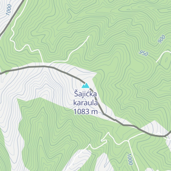 Map of Šajićka karaula