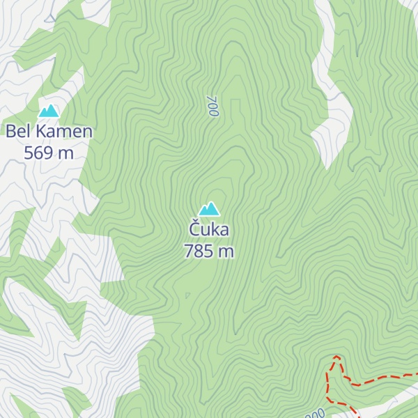 Map of Čuka