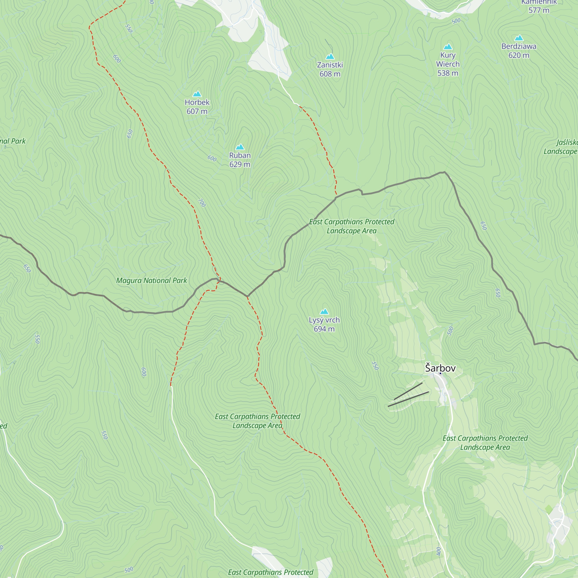 Stara chata map