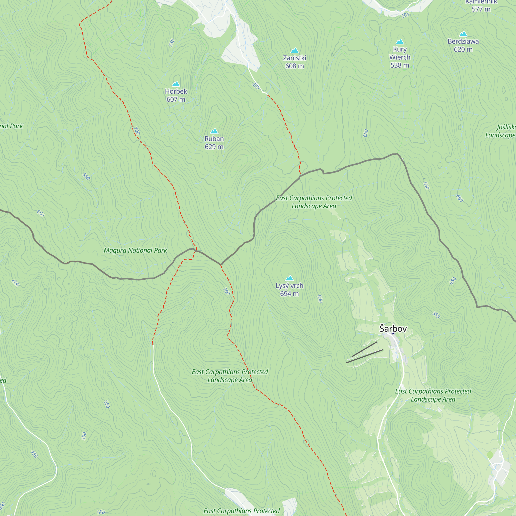 Stara chata map
