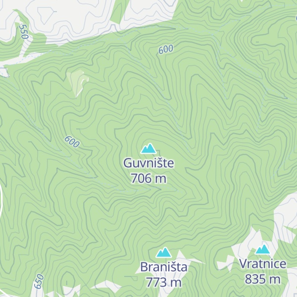 Map of Guvnište