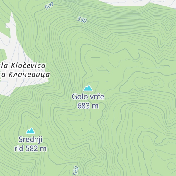 Map of Golo vrče