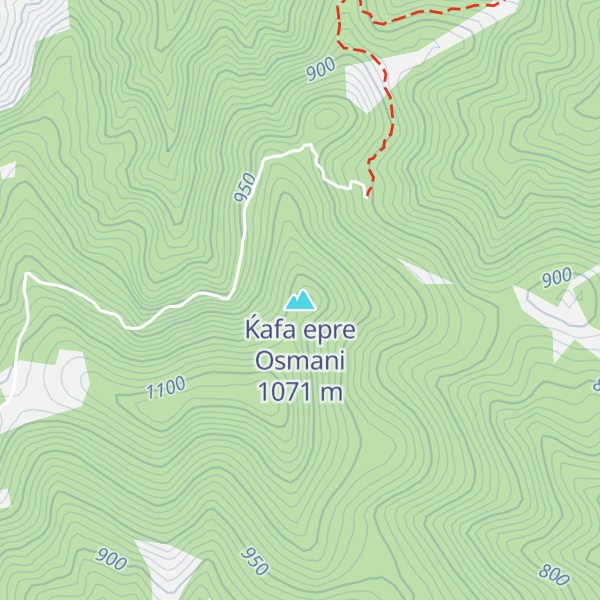 Map of Ḱafa epre Osmani