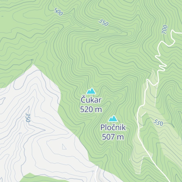 Map of Čukar