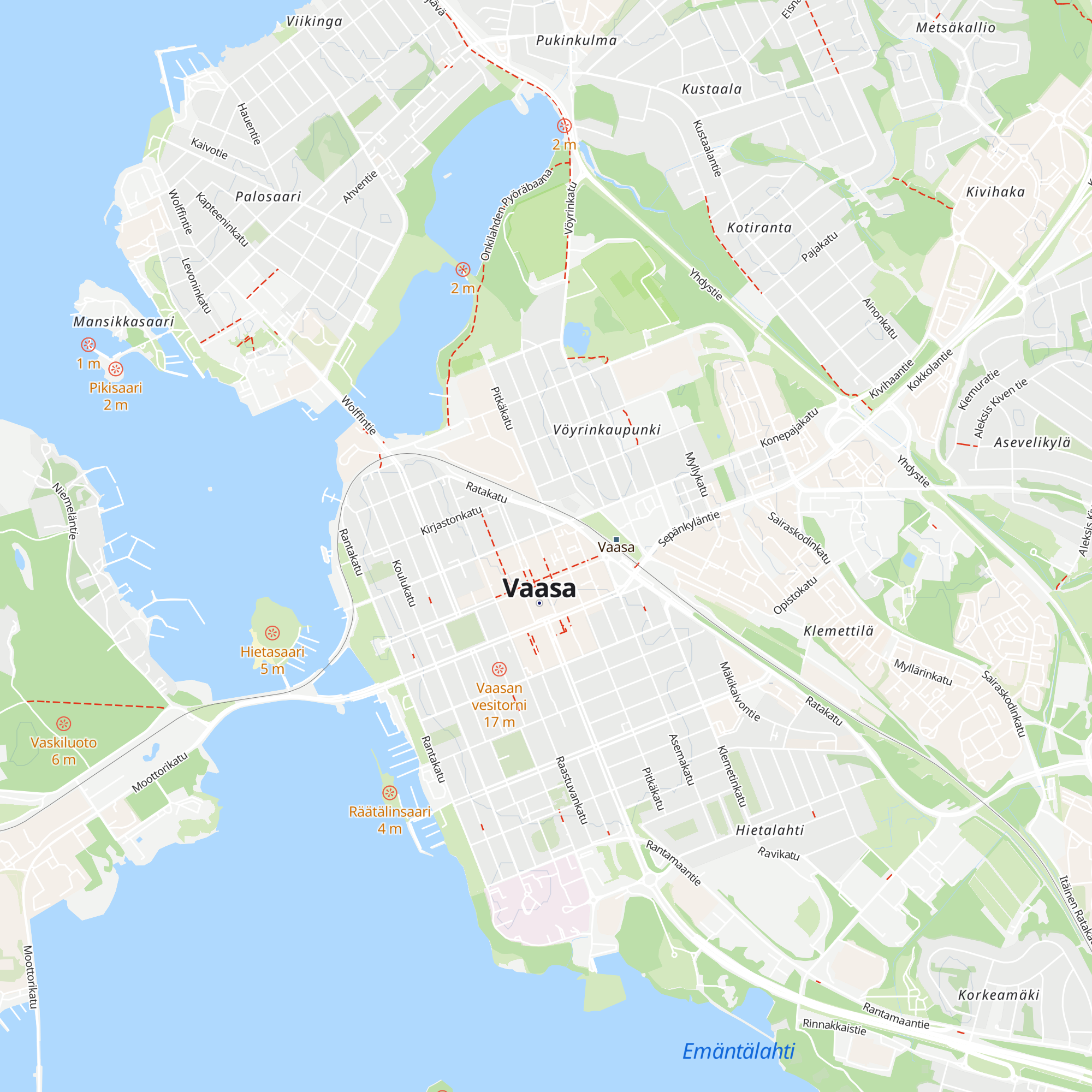 Vaasa Welcome Office map