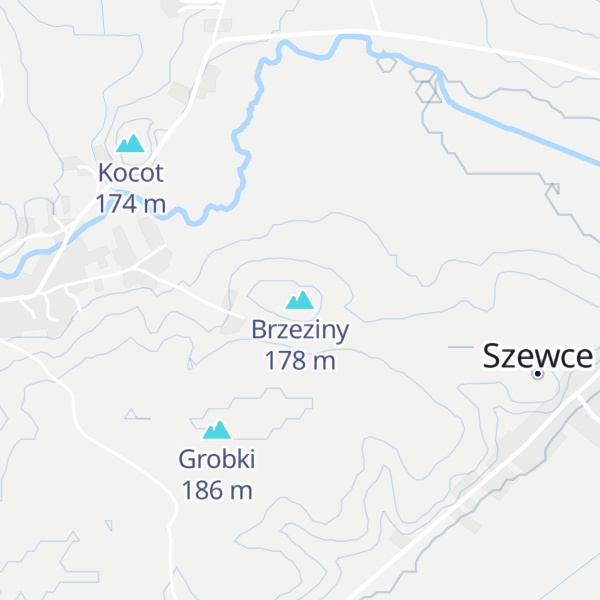 Map of Brzeziny