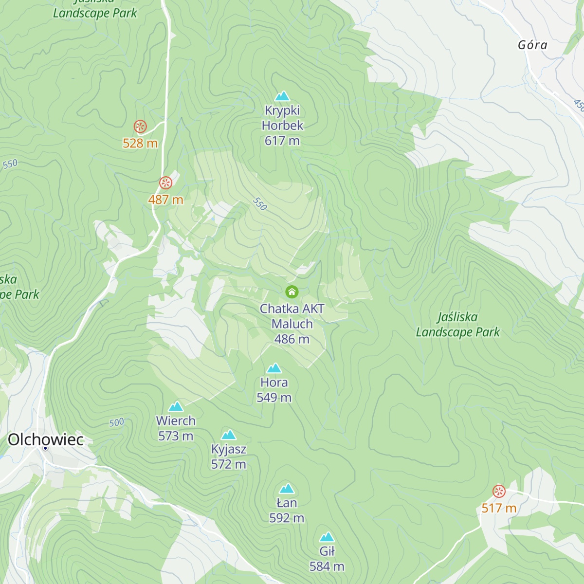 Chatka AKT Maluch map