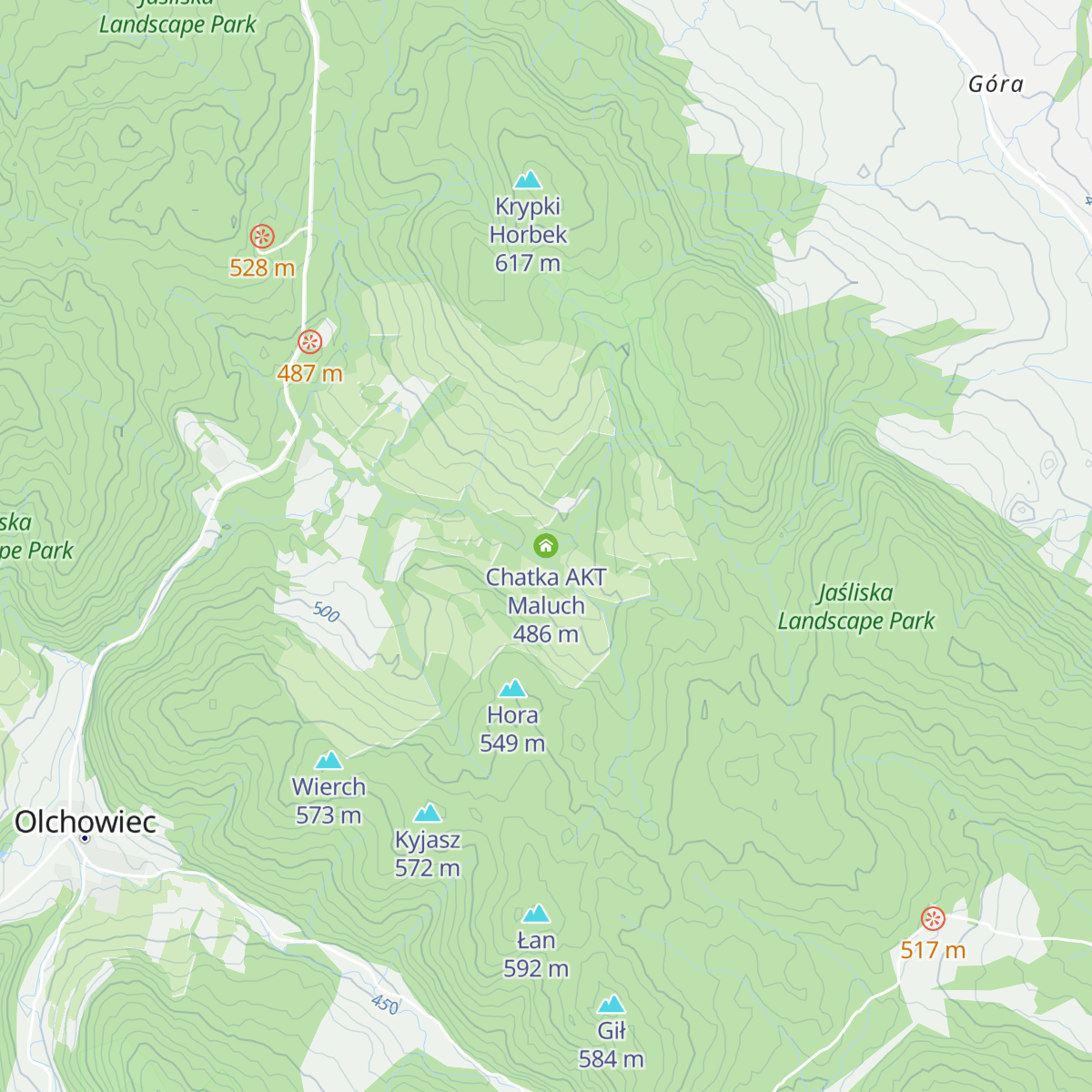 Chatka AKT Maluch map