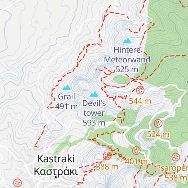 Map of Devil's tower