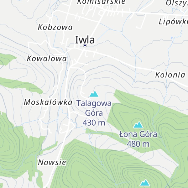 Map of Talagowa Góra