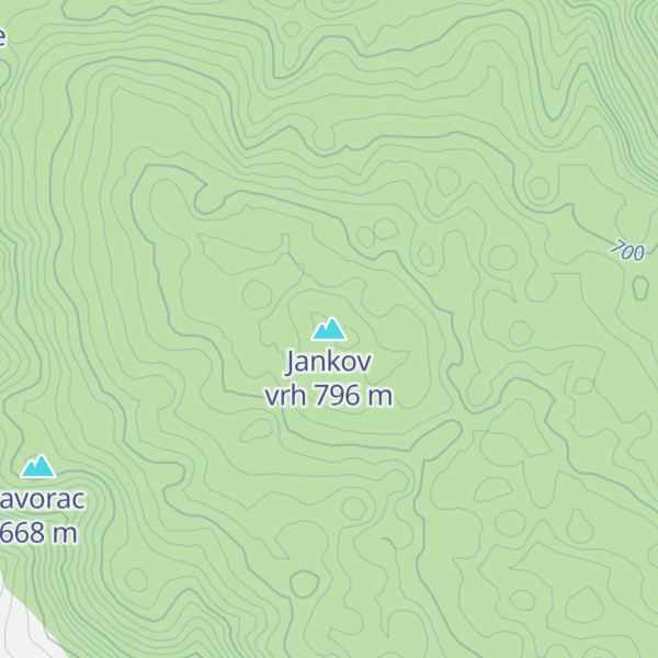 Map of Jankov vrh