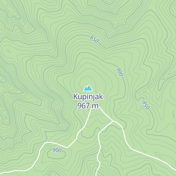 Map of Kupinjak