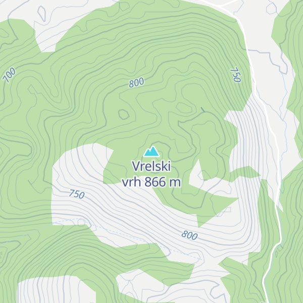 Map of Vrelski vrh