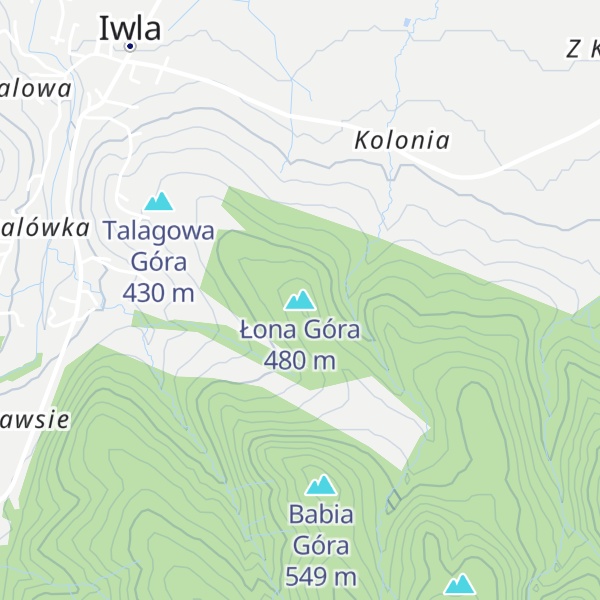 Map of Łona Góra
