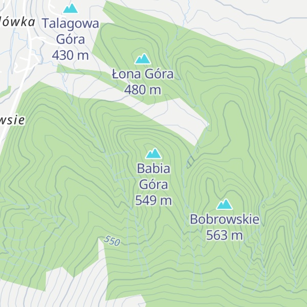 Map of Babia Góra