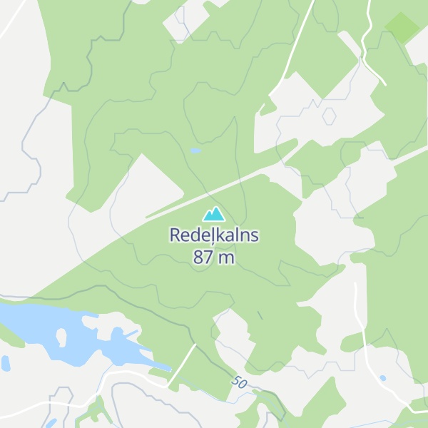 Map of Redeļkalns