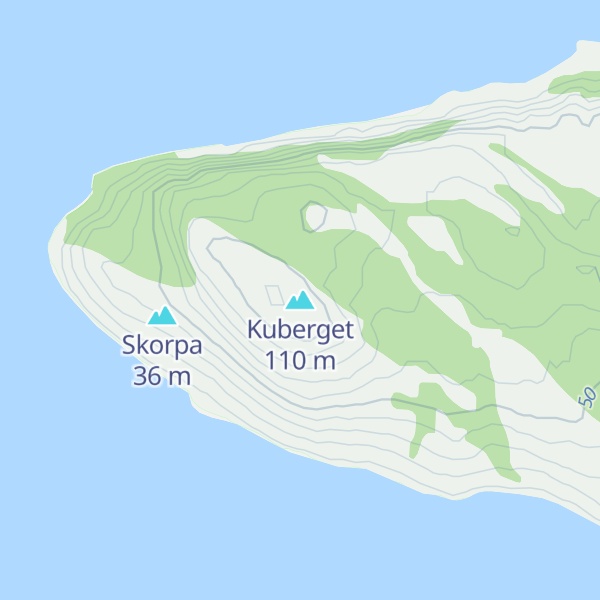 Map of Kuberget