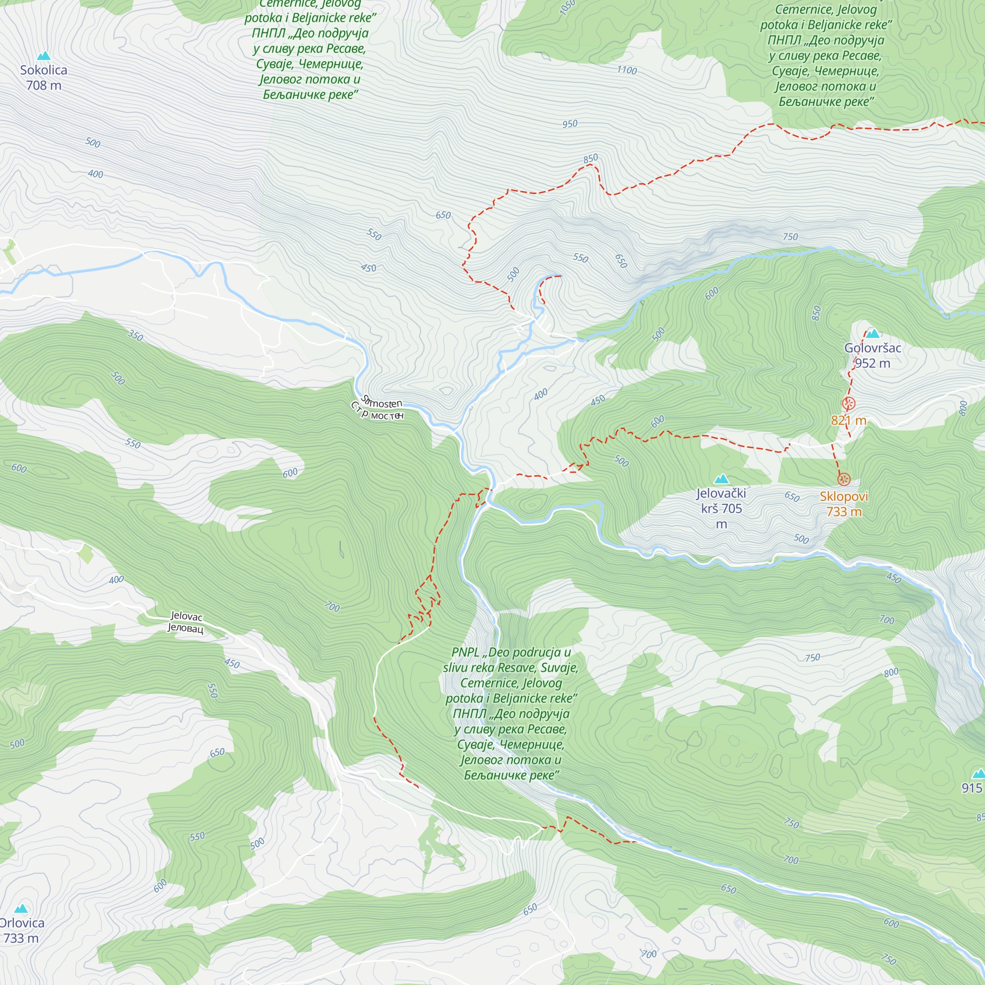 Planinarska kuća Suvaja map