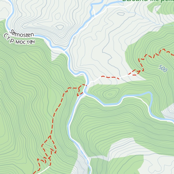 Map of Planinarska kuća Suvaja