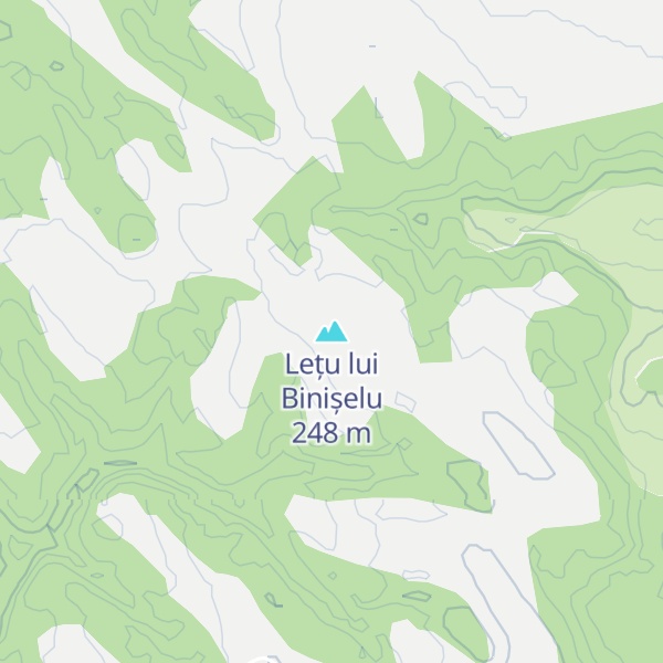 Map of Lețu lui Binișelu