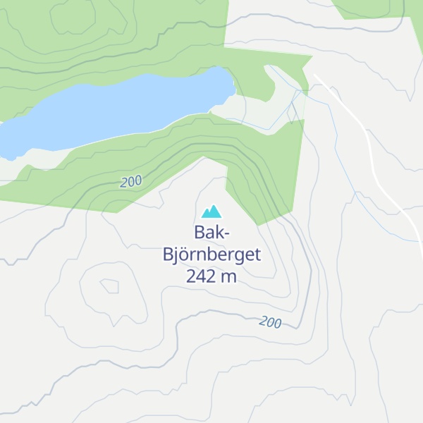 Map of Bak-Björnberget