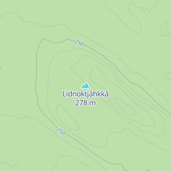 Map of Lidnoktjåhkkå