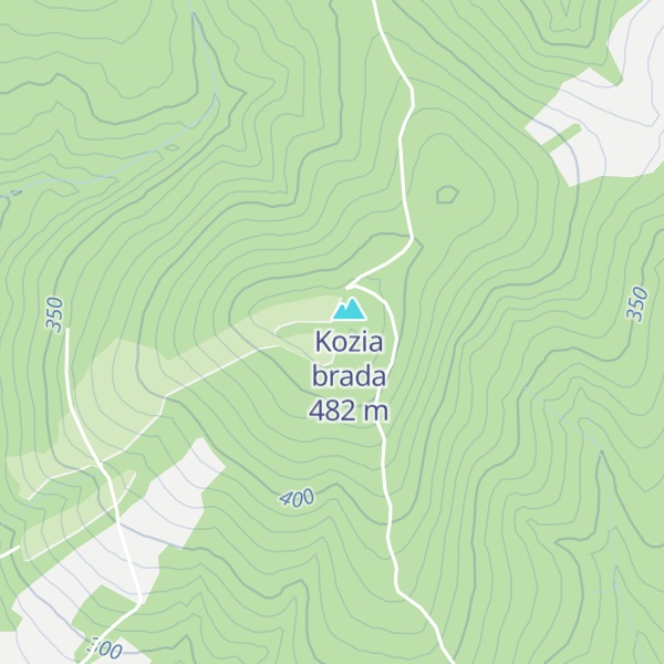 Map of Chata na Kozej brade