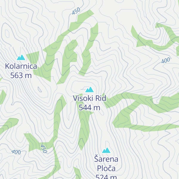 Map of Visoki Rid