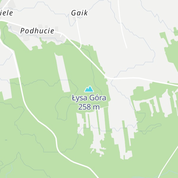 Map of Łysa Góra