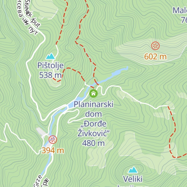 Map of Planinarski dom „Đorđe Živković”