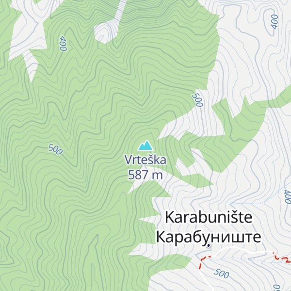 Map of Vrteška