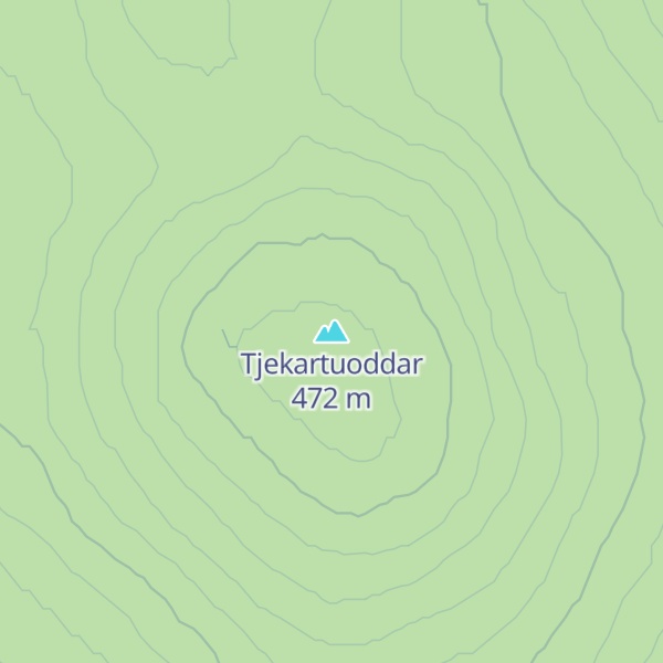 Map of Tjekartuoddar