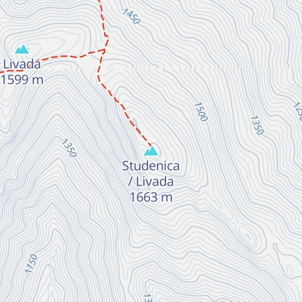 Map of Studenica / Livada