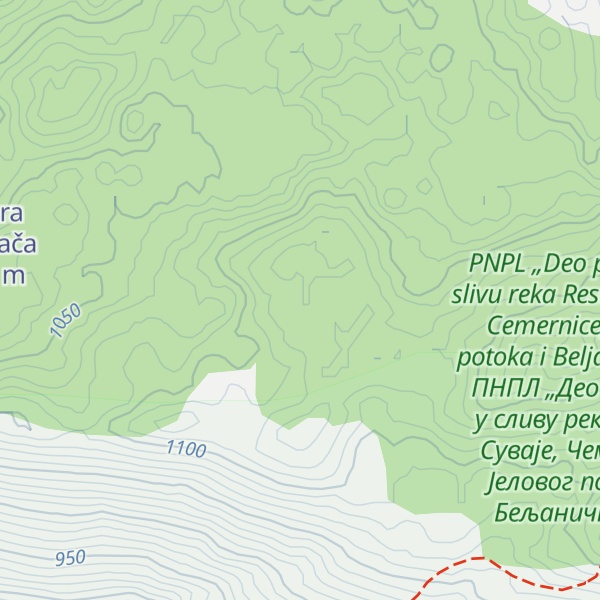 Map of Zdravčeva čukara