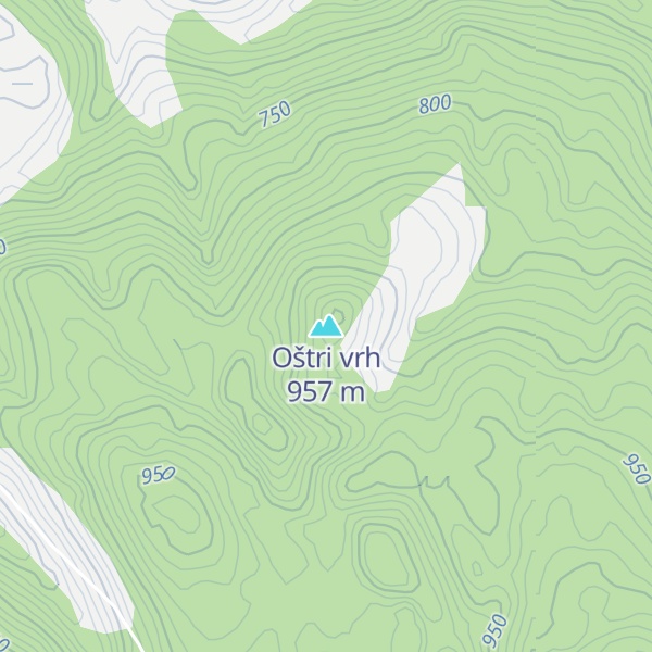 Map of Oštri vrh