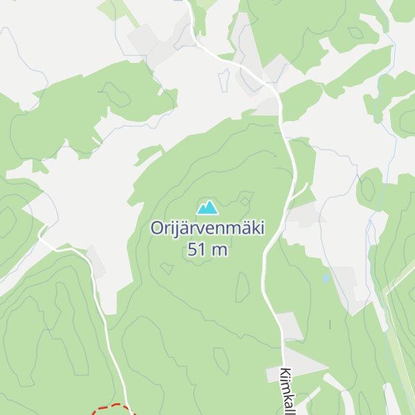 Map of Orijärvenmäki