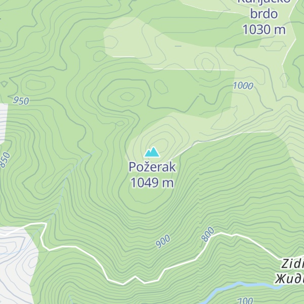 Map of Požerak