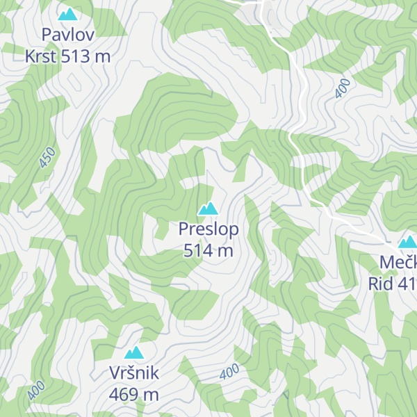 Map of Preslop