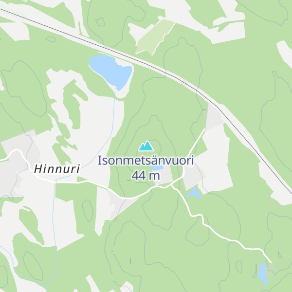 Map of Isonmetsänvuori