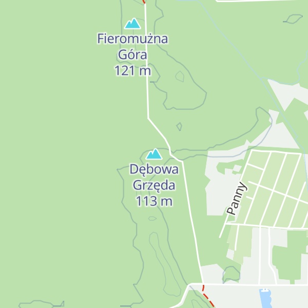 Map of Dębowa Grzęda