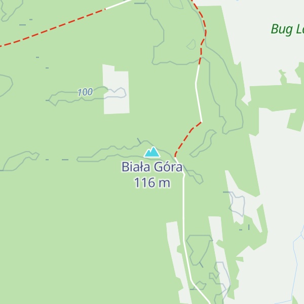 Map of Biała Góra
