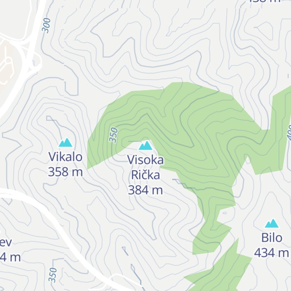 Map of Visoka Rička