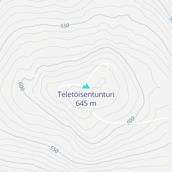 Map of Teletöisentunturi