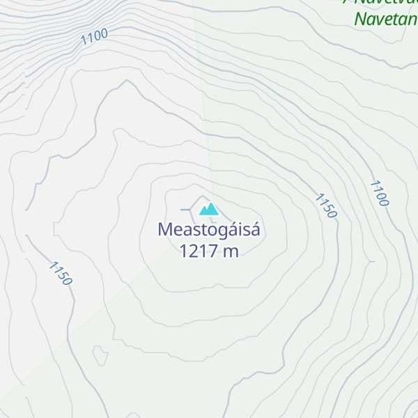 Map of Meastogáisá