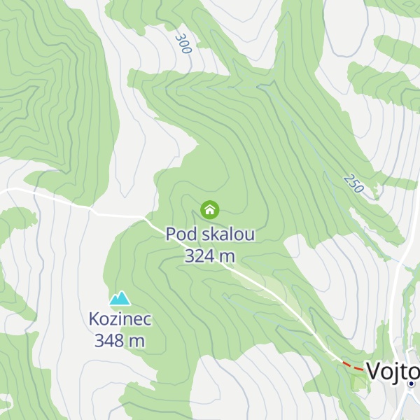 Map of Pod skalou