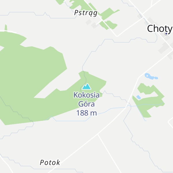 Map of Kokosia Góra